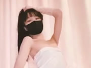 Asian Skinny Masks Girl Teasing