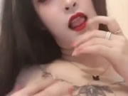 Asian Tattoos Big Boobs Enjoys Masturbation
