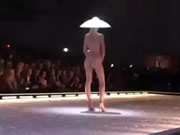 Only One Naked Model On Fashion Show