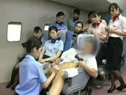 Japanes Stewardess Banging The Captain